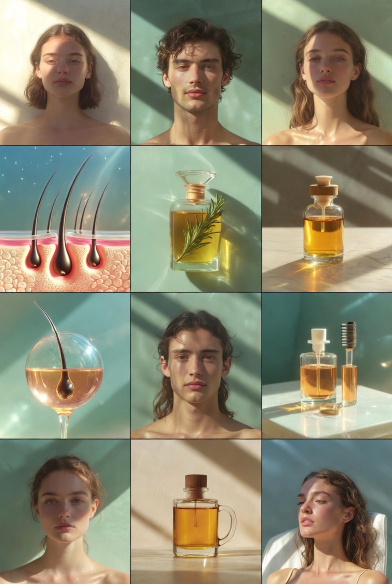 Infographic comparing Minoxidil and Finasteride effectiveness and timelines for hair regrowth in 2025